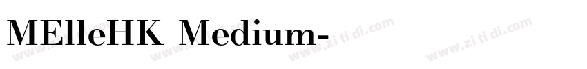 MElleHK Medium字体转换